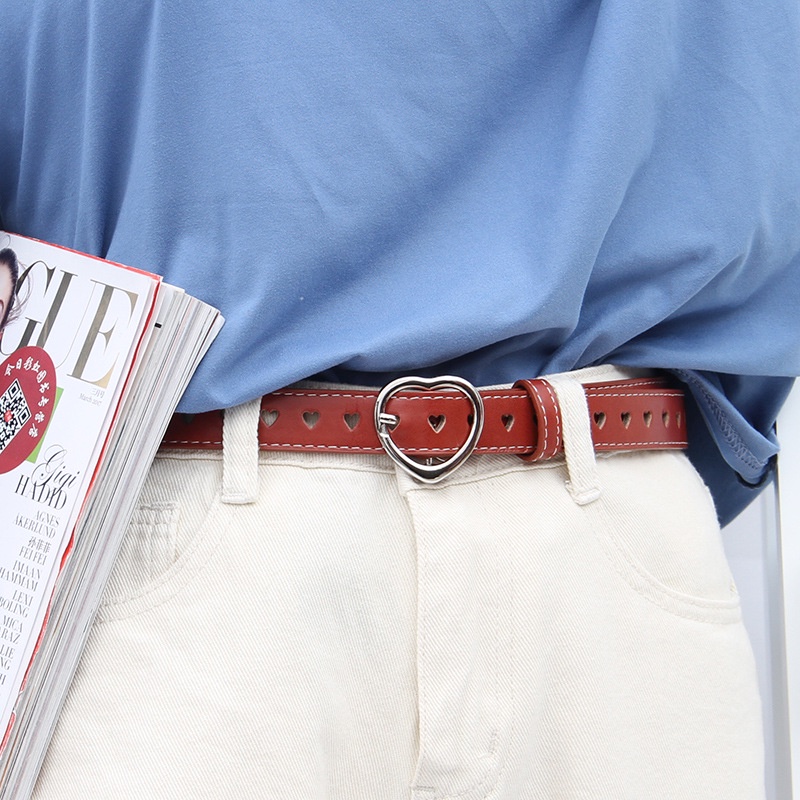 Thắt Lưng Phối Khóa Hình Trái Tim Thời Trang Dành Cho Nữ