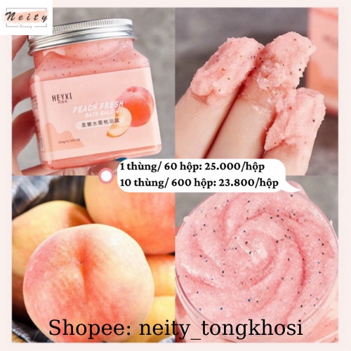 Tẩy tế bào chết body 4 mùi Tẩy tế bào chết làm sạch da, dưỡng ẩm body hộp 250g NAVI