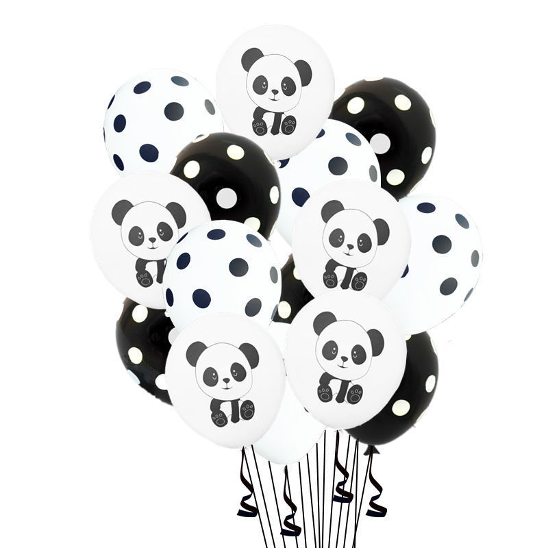 1 cái Phim hoạt hình Panda Foil Bong bóng Hoạt hình Động vật 18 inch & 76x49cm Bong bóng Panda Trang trí tiệc sinh nhật Globos Đồ chơi bơm hơi cho trẻ em