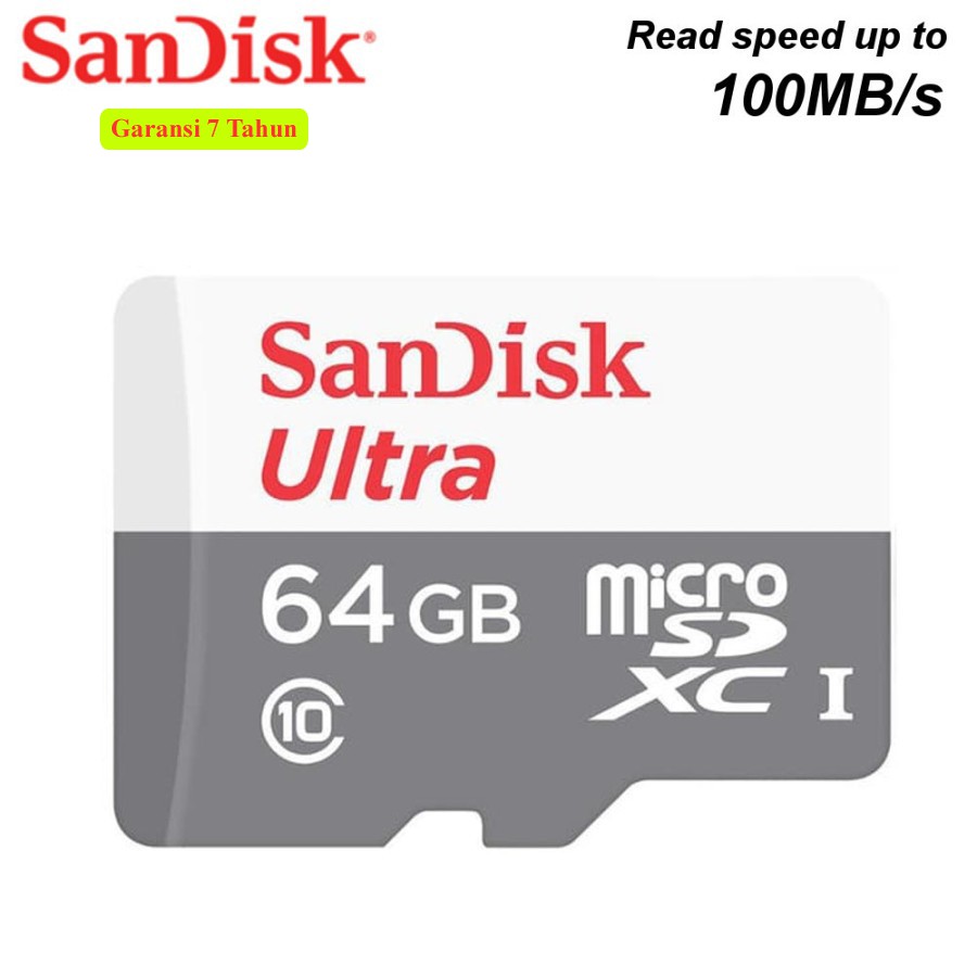 Thẻ Nhớ Micro Sd 64gb 100mb / S Class 10 Hiệu Sandisk