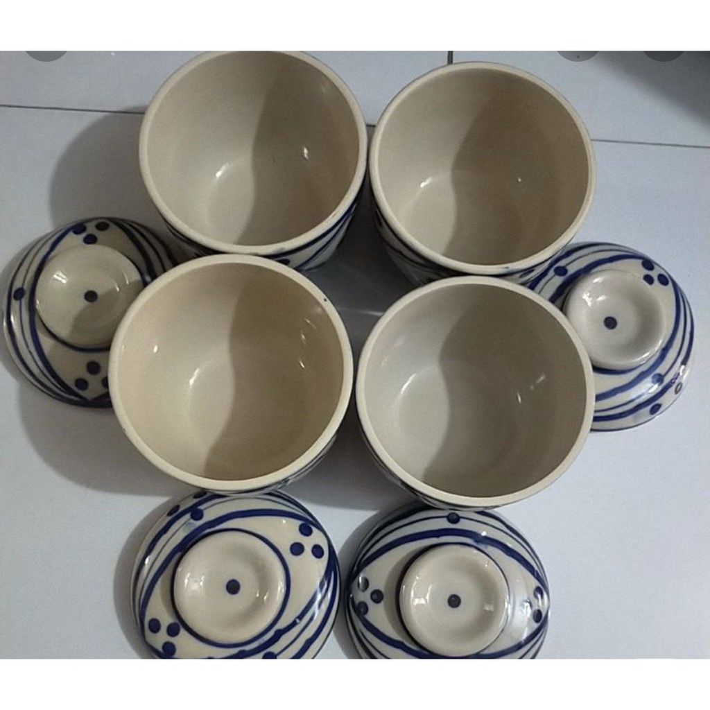 Thố Tiềm Hầm Gà Ác Hay Tổ Yến Size Vừa