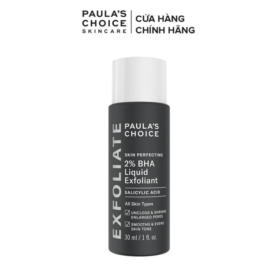 Dung dịch loại bỏ tế bào chết Paula's Choice Skin Perfecting 2% BHA Liquid Exfoliant 30ml Mã 2016
