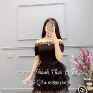 Áo trễ vai bo Thun