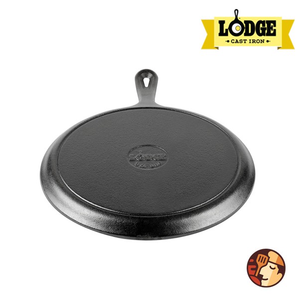 Chảo gang nướng Lodge lòng bằng 26.67 cm chống dính tự nhiên, dùng được cho mọi loại bếp và lò nướng