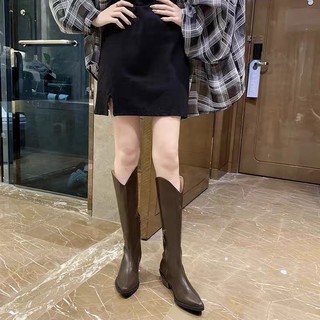 BOOT ĐẾ THẤP CỔ VÁT TREND 2020 ( order+ảnh thật)