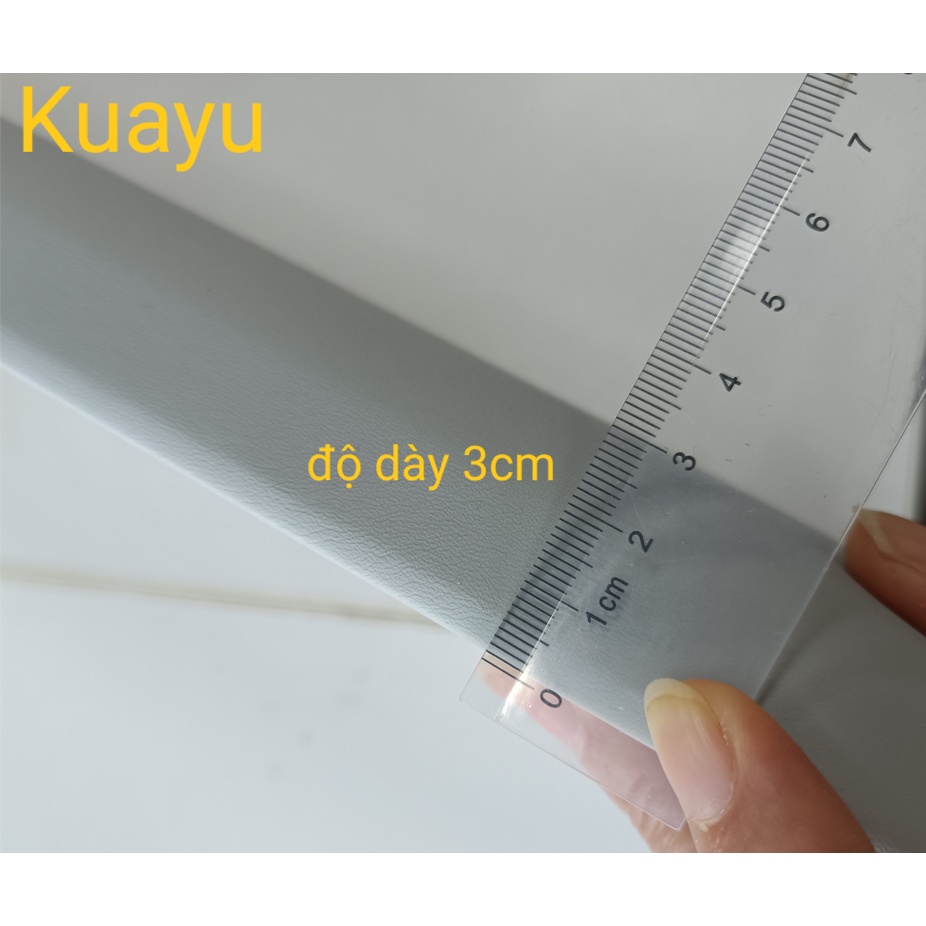 Tấm nệm da dán tường màu trơn trang  trí nhà cửa phòng khách phòng ngủ đầu giường độ dày 3cm chính hãng