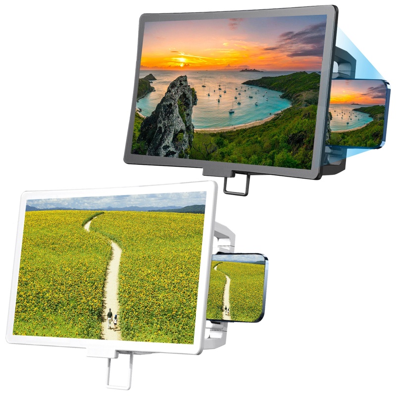 Bộ Kính Lúp Phóng To Màn Hình 3D Dạng Cong Cho Điện Thoại Thông Minh