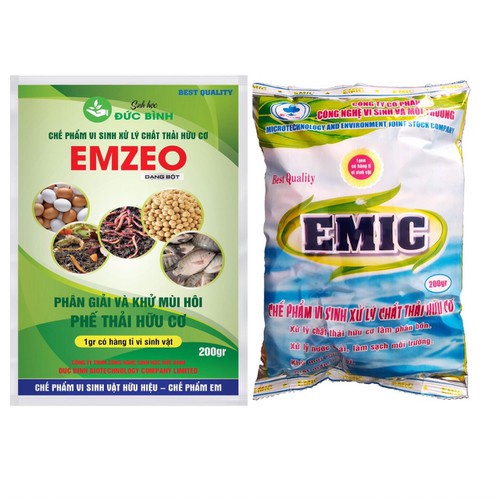 Combo men Emic &amp; Emzone dùng ủ phân đậu nành