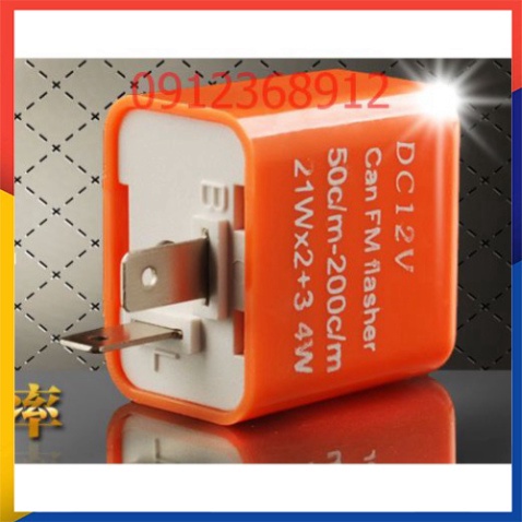 Cục chớp, cục nháy điện tử điều chỉnh nhanh chậm dùng cho đèn xi nhan xe máy