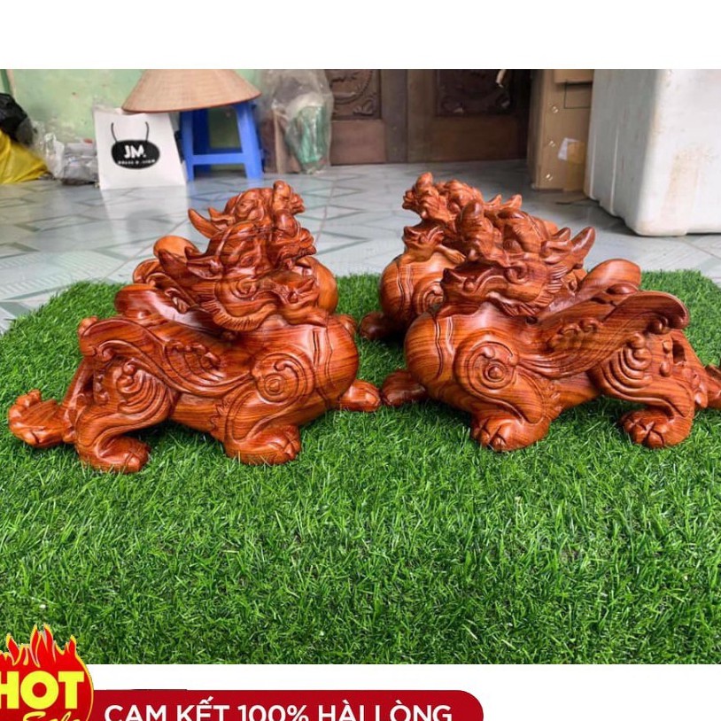 Tỳ hưu làm bằng gỗ cao cấp - TẶNG 1 VÒNG ĐEO TAY Hàng cao cấp