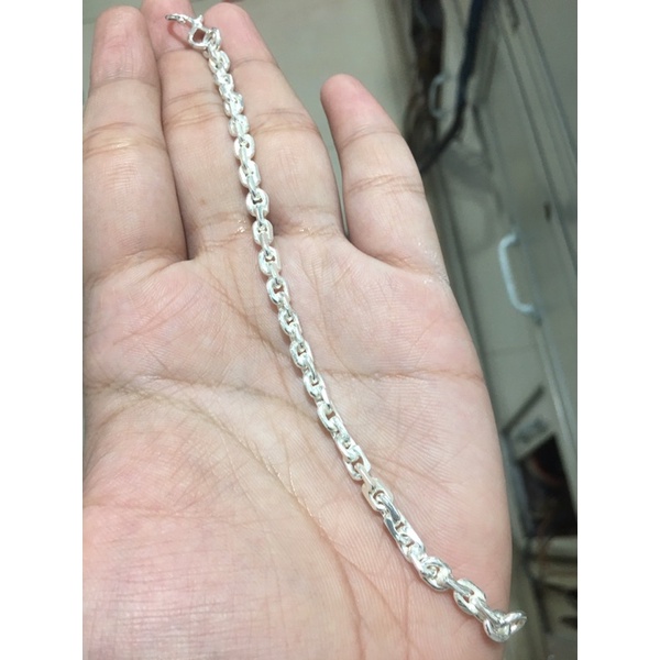 Lắc tay bạc kiểu chữ công  Khoá S dài 17cm  Giá 370k Sđt/Zalo 0858871899