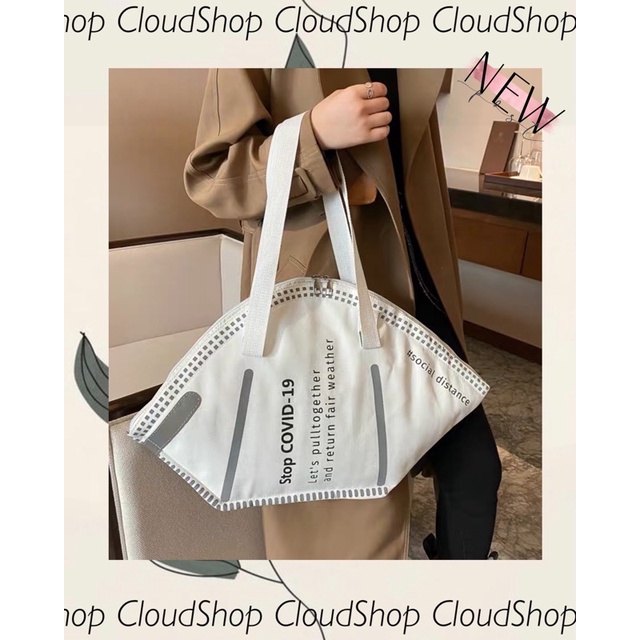 Túi đeo khẩu trang StopCovid19 Concept CloudShop
