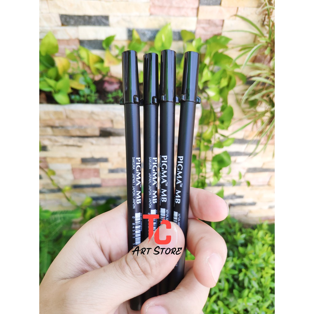 [TC Art Store] Bút Brush Pigma SAKURA vẽ kỹ thuật (size FB,MB,BB)