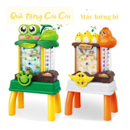 Máy hứng bi, hứng bóng cho bé hình con ếch, con gà vui nhộn - Đồ chơi rèn luyện kỹ năng