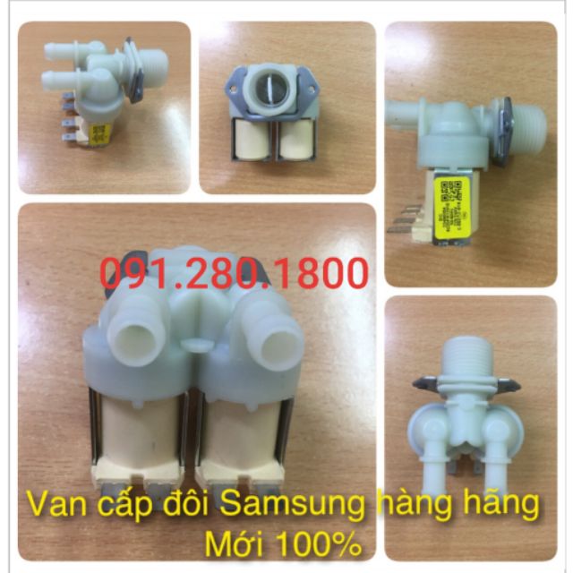 Van cấp nước đôi máy giặt Samsung cửa trước  chính hãng