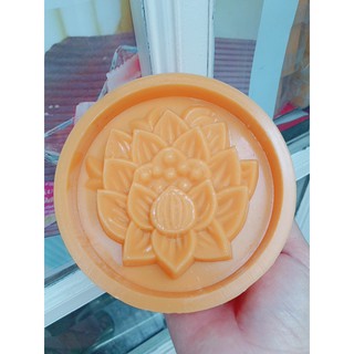Khuôn làm bánh Trung Thu, khuôn nhấn xôi mẫu tròn 300gr. Mặt Sen
