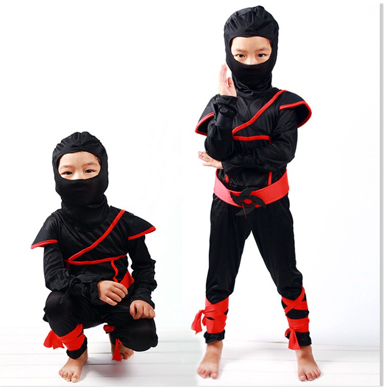 Ngày thiếu nhi Nhật Bản Trang phục Samurai Ninja Trang phục Halloween Trang phục Halloween của Trẻ em Bí ẩn Trang phục C