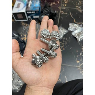 Bộ ốc gác chân inox cho wave - dream