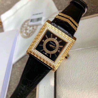 Đồng hồ nữ Versace dây da đen siêu cấp