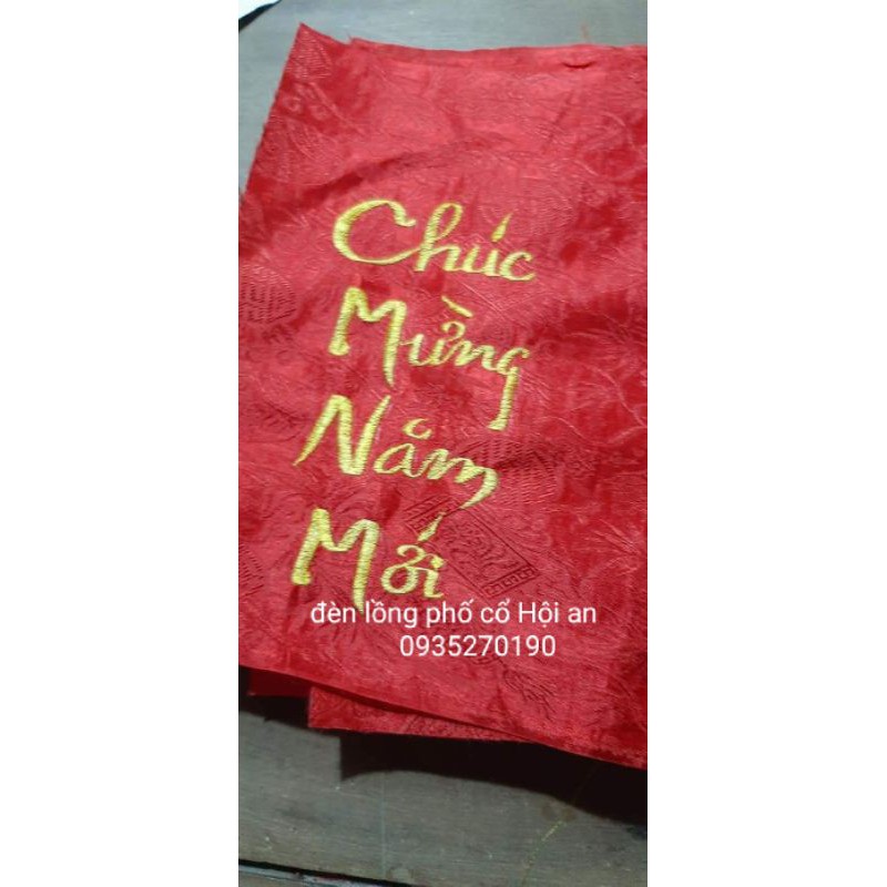 đèn thêu chúc mừng năm mới , vạn sự như ý , an khang thịnh vượng