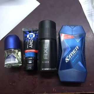 Trọn bộ dành cho nam giới 4 món gồm: 1 Chai dầu gội Xmen nước hoa sạch gàu thơm mát 70g/Chai + 1 Chai xịt khử mùi Ãe...