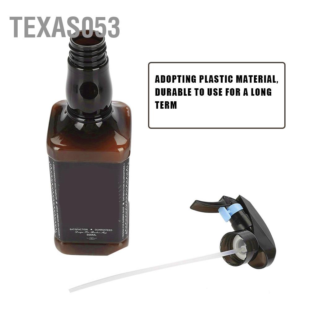 Texas053 Chai xịt làm tóc bằng nhựa 500ml Máy cắt Dụng cụ phun nước