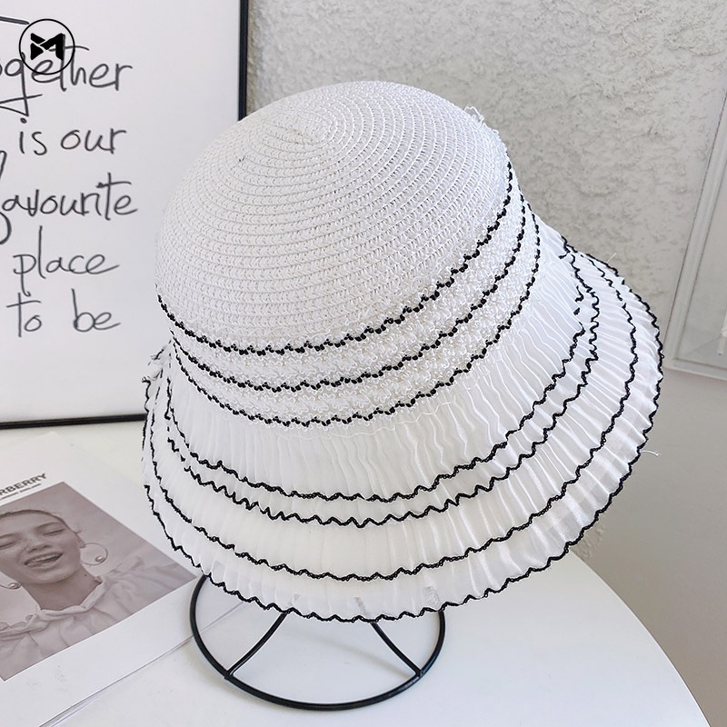 Nón Tai Bèo Đan Rơm Thời Trang Nữ Tính