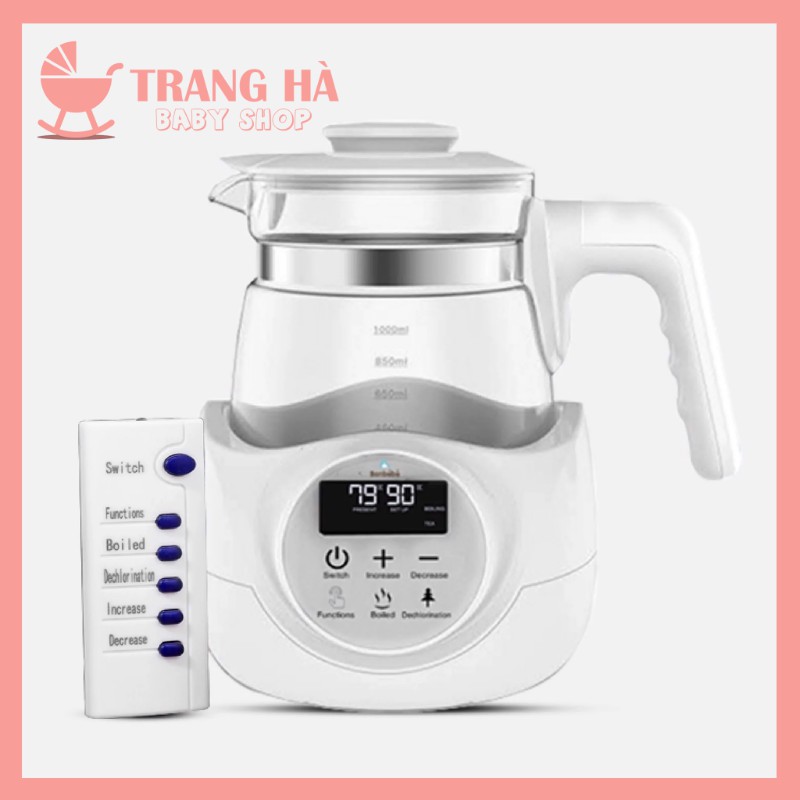 [Mã 267FMCGSALE giảm 8% đơn 500K]  SIÊU SALE BÌNH ĐUN NƯỚC THÔNG MINH CÓ ĐIỀU KHIỂN TỪ XA BONBÉBÉ BB-06