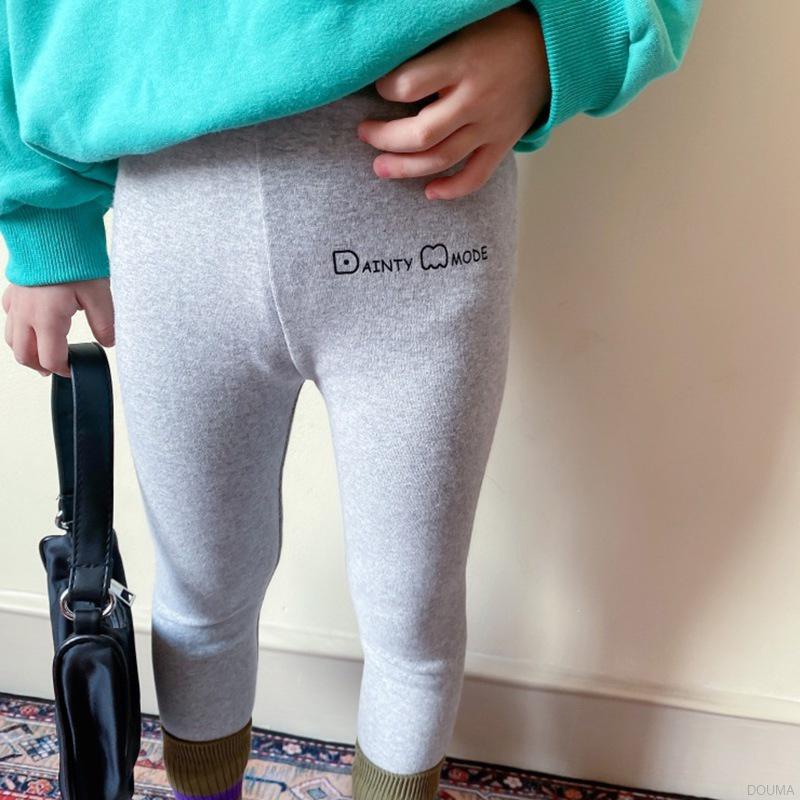 Quần legging chất liệu cotton mềm co giãn thời trang mùa thu cho bé gái