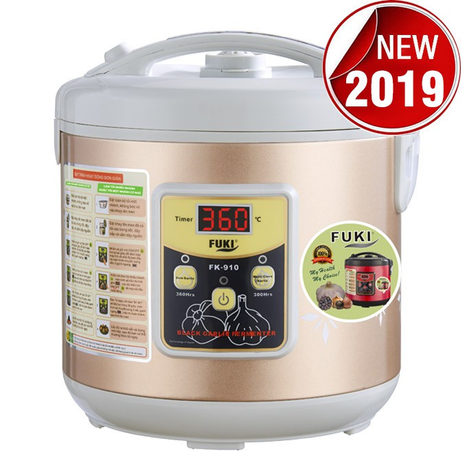 Máy làm tỏi đen Nhật Bản Fuki FK-910 hoa văn - 6L