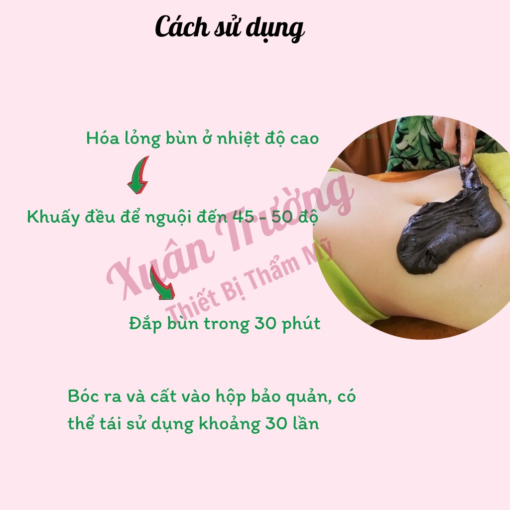 Bùn ngải cứu giảm béo, dưỡng sinh, hộp 1kg