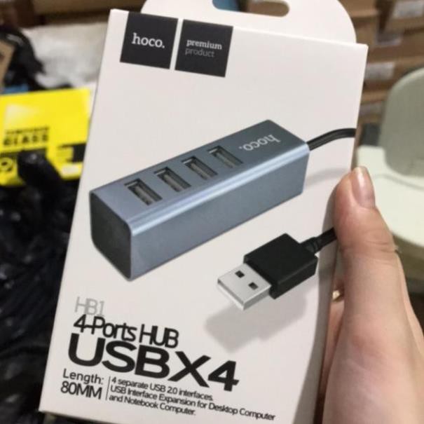 HUB chia ổ USB chia 4 ổ chính hãng Hoco HB1