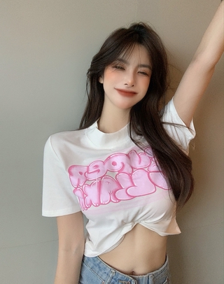 Áo Thun Nữ Tay Ngắn Dáng Ôm