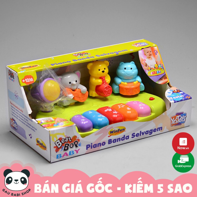 FREE SHIP !!! Đồ chơi phát nhạc đàn Piano mini động vật hoang dã Winfun 2012