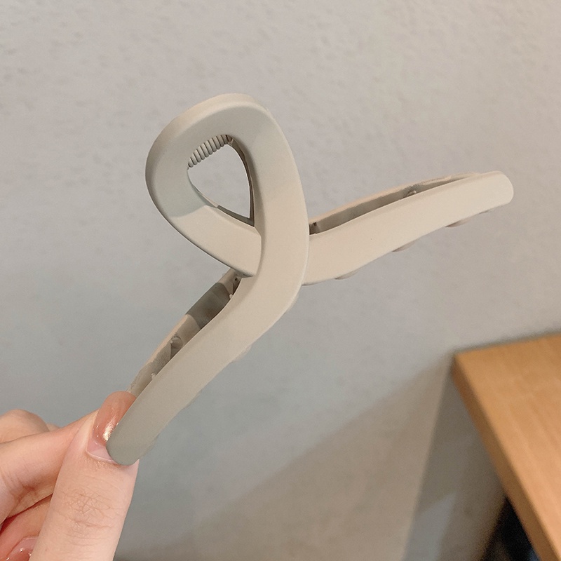 Kẹp Tóc Đuôi Ngựa Bằng Nhựa Cỡ Lớn Phong Cách Hàn Quốc Đơn Giản Dành Cho Nữ