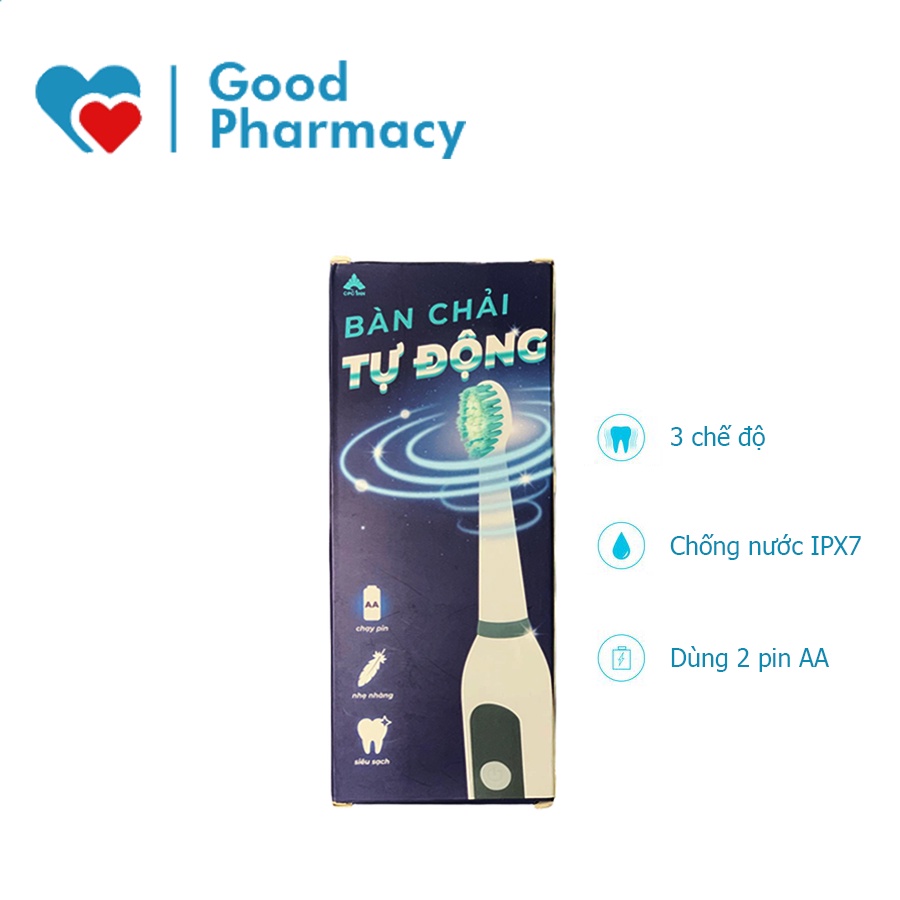 Bàn chải điện (Hàng quà tặng CPC1) sử dụng 2 pin AA