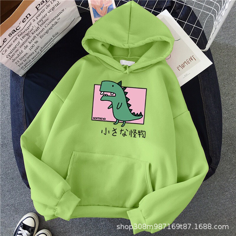 Áo Hoodie From Rộng Unisex Hoạt Hình Khủng Long Nhật Bản Dễ Thương , Vải Nỉ Mềm Mại Phong Cách HOT TREND TTSPA0115