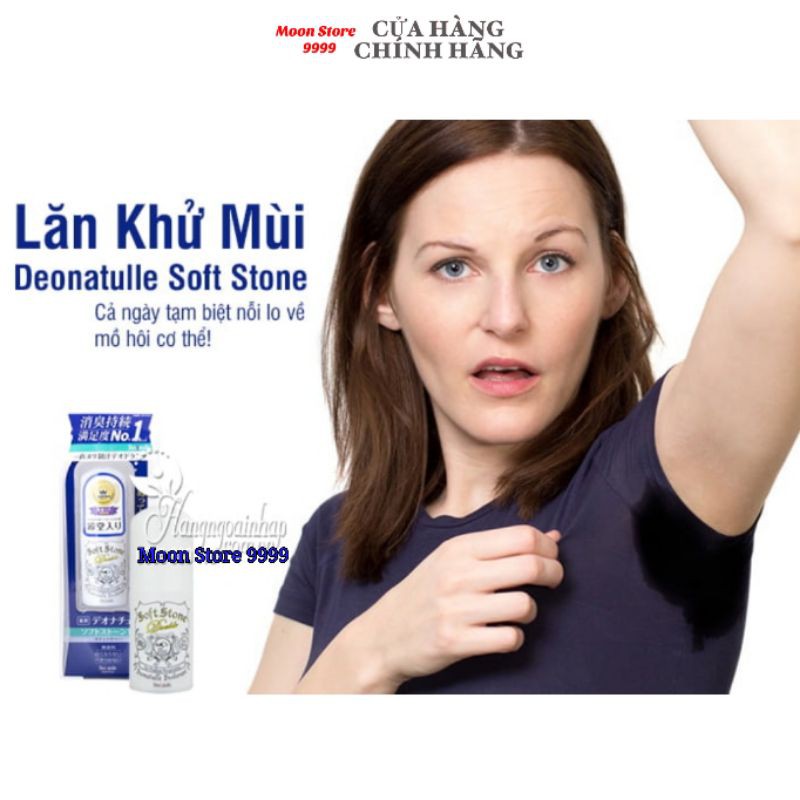 Lăn nách đá khoáng SOFT STONE Doube Nhật Bản, mẫu mới nhất, lăn nách khử mùi