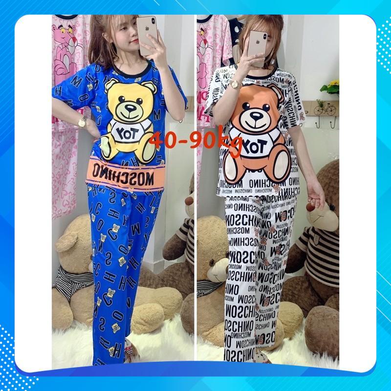 (40-90kg) BỘ THUN DÀI IN 3D MỀM MÁT