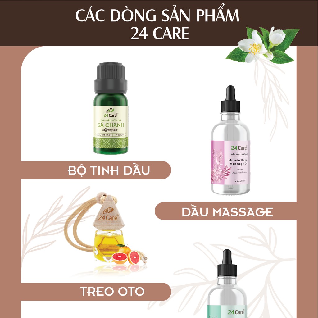 [MUA 1 TẶNG 1] Tinh dầu Quế 24Care - diệt khuẩn, khử mùi hiệu quả 10ml