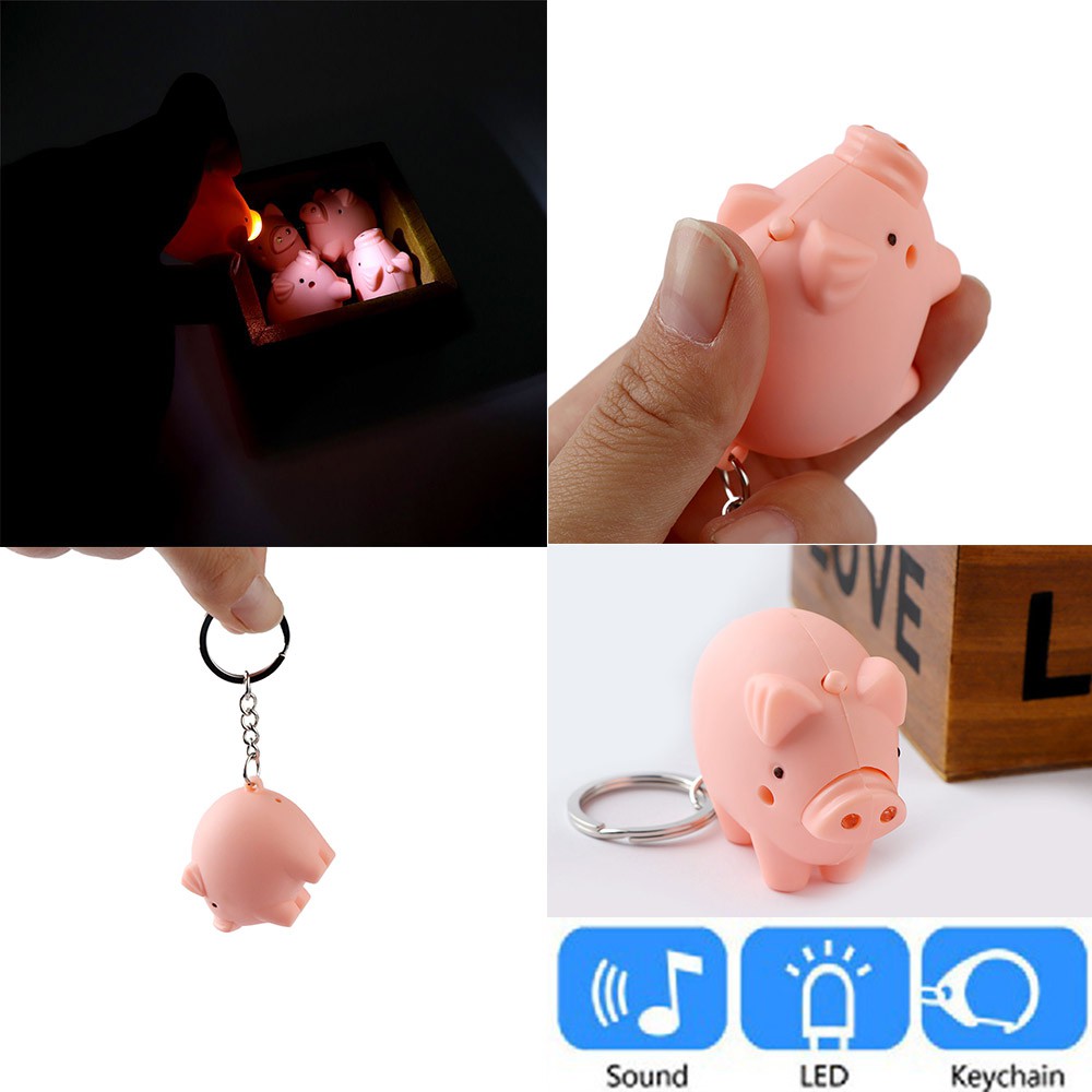 Móc khóa hình chú heo đáng yêu