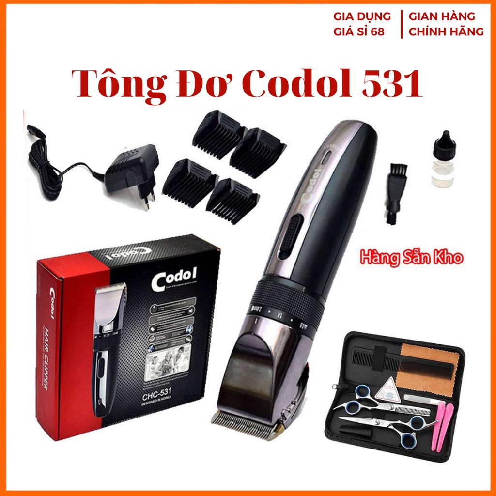 Tông Đơ Cắt Tóc Codol 531 Cắt Tóc Chuyên Nghiệp Tặng Kèm Phụ Kiện68]