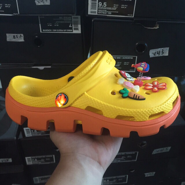 [Tặng 12 sticker + Hộp cá sấu] Sẵn Hàng đẹp nhất Dép Sục đi mưa Sẵn 25 màu Nam Nữ | BigBuy360 - bigbuy360.vn