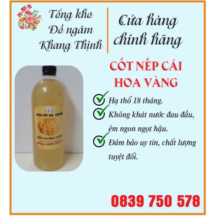Cốt Nếp Cái Hoa Vàng.nhà nấu.êm ngon ngọt hậu.chất lượng tuyệt đối.