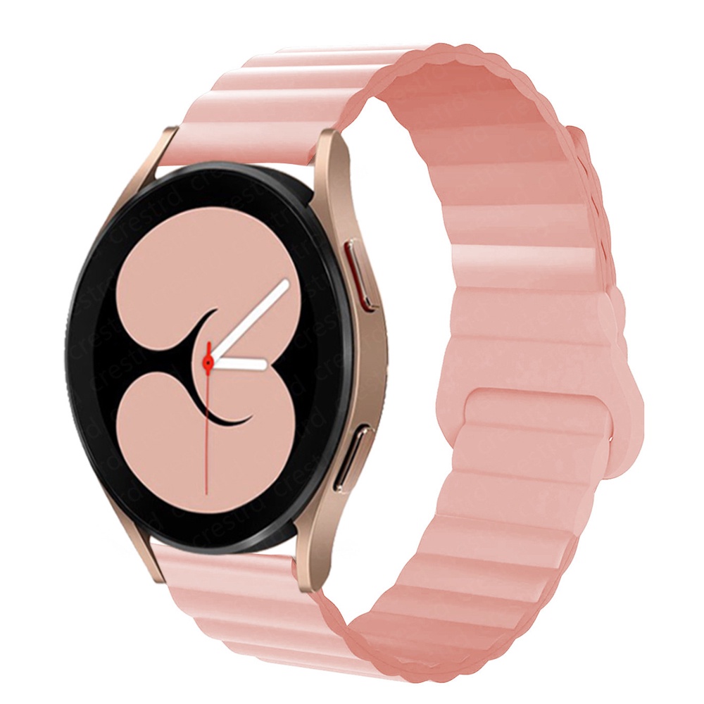 Dây Đeo Silicon Từ Tính Cho Đồng Hồ Samsung watch 4 40 44mm classic 42/46mm Huawei gt2 3 pro 20mm 22mm