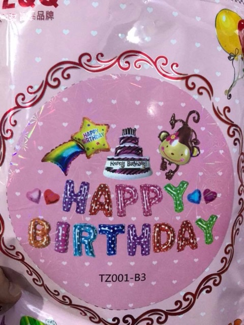 Bộ bóng chữ HAPPY BIRTHDAY mừng sinh nhật