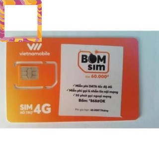 Sim Trắng 4G Vietnamobile thay sim 4G tại nhà