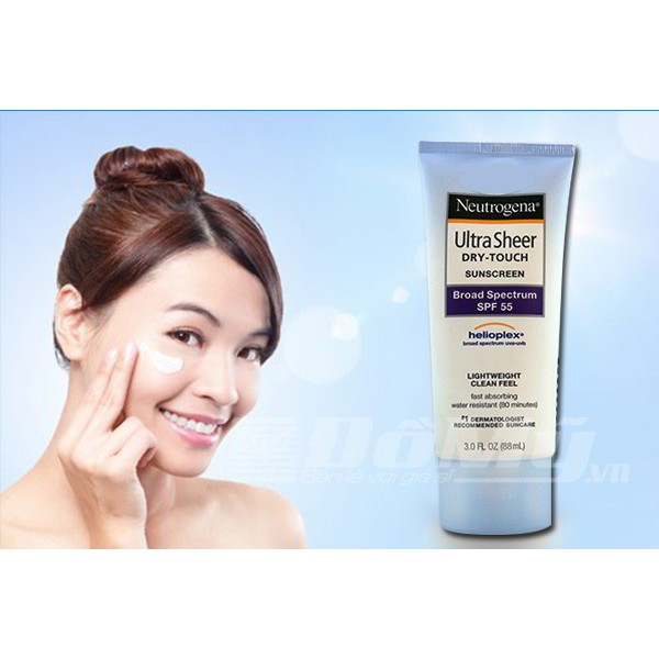 KEM CHỐNG NẮNG NEUTROGENA❤️FREESHIP❤️KEM CHỐNG NẮNG  NEUTROGENA ULTRA SHEER DRY TOUCH SUNSCREEN SPF 55