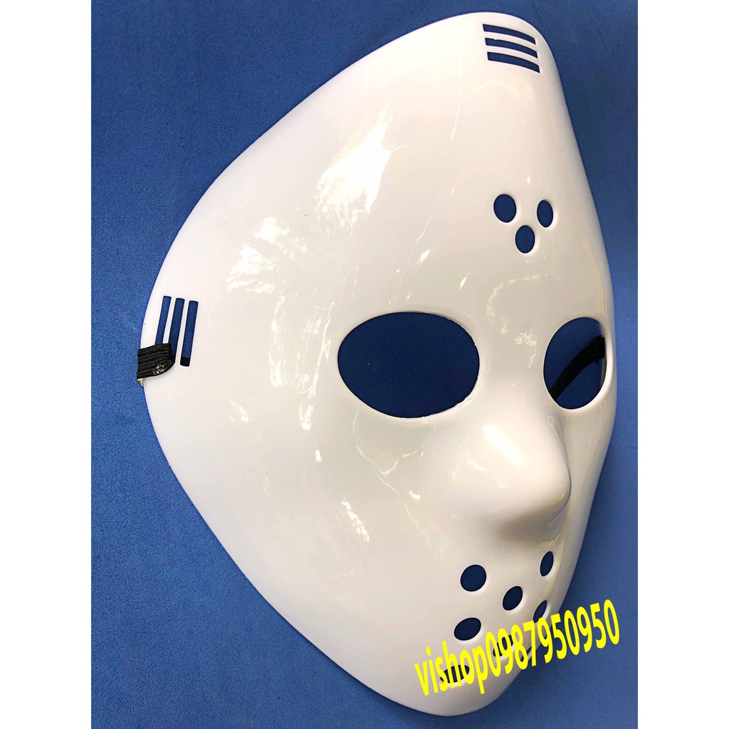 Mặt nạ Jason hóa trang Halloween leegoal Màu Trắng Lỗ tròn giá rẻ