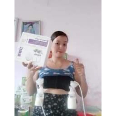 Không đau  Máy Hút Sữa Điện Đôi REAL BUBEE ( tặng kèm 10 túi trữ và quyển ebook về mẹ)